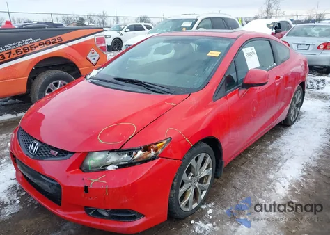 2012 Honda Civic Si z USA, uszkodzony, nr VIN 2HGFG4A53CH705349